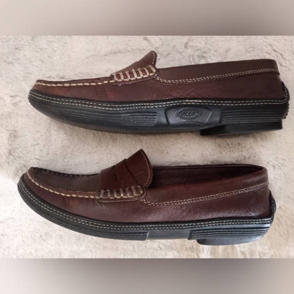 Tod's Classic Preppy Old Money Italian Made Leather Penny Loafers - Picture 7 of 9